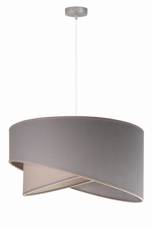 Lampa wisząca MONOCOLOR CELLO 8993 przyciąga uwagę różowo-szarym abażurem o ukośnym wykończeniu. Sprawdzi się nad stołem w jadalni lub jako dekoracyjne oświetlenie salonu. Oprawa jest przeznaczona na jedną żarówkę E27