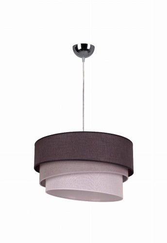 Lampa wisząca TRIO 7032 Duolla łączy grafitowy, szary i biały abażur w trójpoziomowej formie. To dekoracyjne oświetlenie nad stół w jadalni lub do salonu. Jedna oprawka E27 pozwala dobrać żarówkę do wnętrza.