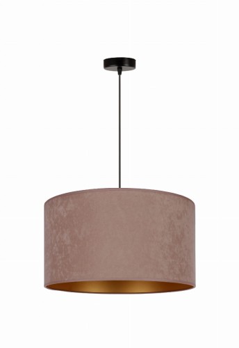 Lampa sufitowa ROLLER Duolla 81228 ma abażur w stonowanym odcieniu beżu i złote wnętrze. Jej prosta forma sprawdzi się nad stołem oraz w salonie lub sypialni. Źródło światła: 1 × E27.