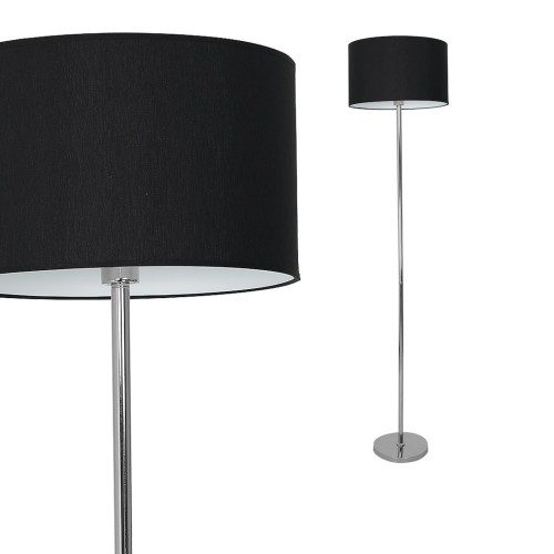 Lampa podłogowa CASINO Milagro ML6382 ma chromowaną podstawę i czarny abażur z tkaniny. Wysokość 155 cm oraz oprawka E27 sprawiają, że sprawdzi się jako dodatkowe oświetlenie przy sofie lub fotelu.