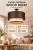 Duolla WOOD BOHO 604932 – stylowa lampa sufitowa z czarną konstrukcją i jesionowym fornirem. Dwuwarstwowy abażur z organzy daje miękkie światło. 1xE27 LED, 45 cm średnicy. Doskonała do salonu i sypialni.