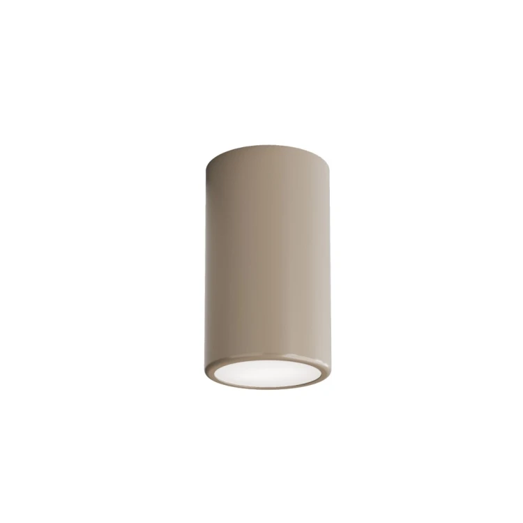 Beżowa tuba sufitowa CLEO Temar to punktowe oświetlenie do salonu, kuchni i przedpokoju. Matowe wykończenie RAL 1019, średnica 10 cm i wysokość 17 cm. Oprawka 1×E27 pozwala dobrać barwę światła do wnętrza.