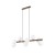 Lampa wisząca ESTERA WOOD 10273 marki TK-Lighting łączy drewno w kolorze orzecha z dziewięcioma białymi szklanymi kloszami. Ma 117 cm długości i oprawki 9 × G9. Sprawdzi się nad stołem w jadalni lub salonie. Żarówki kupisz osobno.