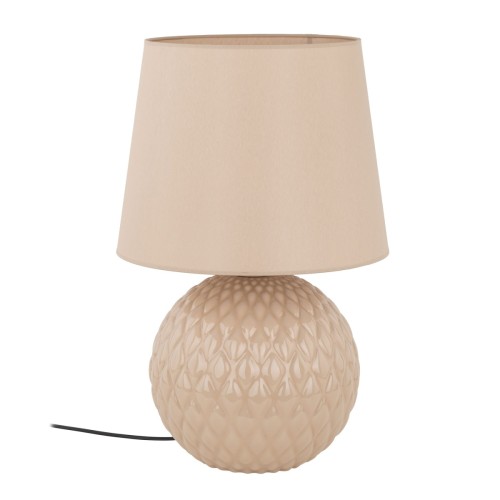 Lampka nocna SANTANA ECRU 5591 TK-Lighting to eleganckie oświetlenie do sypialni i salonu. Jasny abażur i dekoracyjna podstawa pasują do stylu glamour i Hampton. Wysokość 60 cm, szerokość 39 cm. 1×E27 LED max 15W, IP20. Bez żarówki.