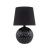 Lampka nocna SANTANA BLACK 16047 TK-Lighting łączy czarny abażur z połyskującą, zdobioną podstawą. Do sypialni i salonu. Wysokość 60 cm, szerokość 39 cm, 1×E27 LED max 15W, włącznik i IP20. Żarówka nie jest dołączona.
