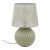 Lampka nocna SANTANA OLIVE 5903 TK-Lighting łączy oliwkową, zdobioną podstawę z jasnym abażurem. Pasuje do sypialni i salonu, drewna oraz beżowych dodatków. Oprawka 1×E27 pozwala dobrać barwę i jasność światła do swoich potrzeb.