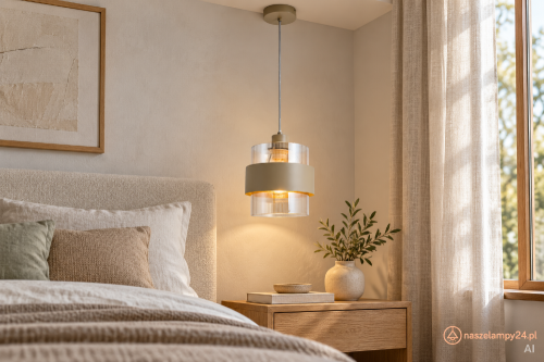 VALENTINO ML2238 Milagro to beżowa lampa z cylindrycznym kloszem z ryflowanego szkła. Pasuje do kuchni, jadalni i sypialni. Wysokość 120 cm, klosz Ø18 cm. Gwint E27, max 15 W LED, IP20. Bez żarówki w zestawie.
