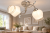 Srebrna lampa sufitowa NAOMI 2xE27 Venti W-2335/2 z dekoracyjnymi szklanymi kloszami. Białe szkło i przezroczyste obrzeża dopełniają eleganckie wnętrza. Wymiary 49x24 cm, max 60 W na żarówkę, IP20, 230 V. Gwarancja 2 lata.