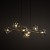 LAVA Sabia 11109 TK-Lighting to lampa wisząca w stylu glamour. Siedem kloszy z koniakowego szkła zdobi beżową oprawę. Nad stół do jadalni lub barek w kuchni. 7xG9, max 8 W LED na żarówkę, IP20, 230 V. naszelampy24.pl. AI