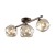 Plafon LAVA Brown 3×G9 TK-Lighting 11035 łączy brązowy stelaż z trzema koniakowymi kloszami ze szkła. Wymiary 50×26×20 cm. Lampa sufitowa bez zwisu do salonu, sypialni i przedpokoju. IP20, maks. 8 W LED na żarówkę.