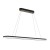 Czarna lampa wisząca SATURNO Milagro ML2957 nad stół, wyspę lub barek. Owal 100×20 cm, LED 30 W, 1500 lm i CCT 3000/4000 K. Regulowana wysokość 30–120 cm. IP20, bez ściemniania.