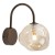 Kinkiet LAVA TK-Lighting 11024 Brown łączy brązową oprawę z koniakowym szklanym kloszem. Dekoracyjna lampa ścienna do salonu, sypialni i korytarza. Źródło światła: 1×G9 LED maks. 8 W, IP20. Wybierz oświetlenie pasujące do drewna i beżowych dodatków.