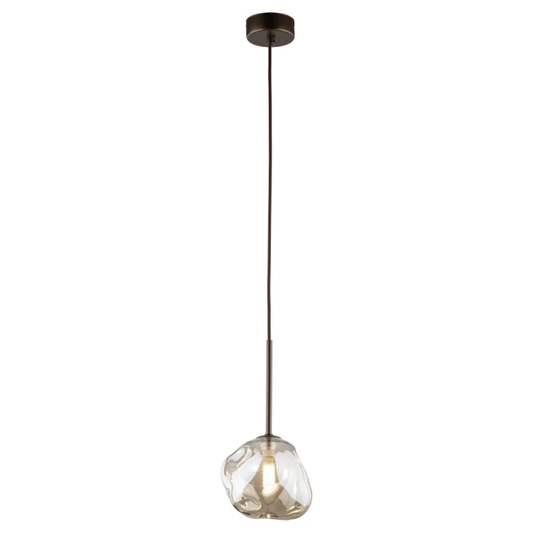 LAVA Brown TK-Lighting 11025 to dekoracyjna lampa wisząca z organicznym szklanym kloszem Ø15 cm. Dobierz żarówkę G9 LED do 8 W i barwę światła do wnętrza. Ściemnianie wymaga odpowiedniej żarówki i ściemniacza. IP20