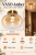 Złota lampa sufitowa VASO Amber ML1411 z kloszem ze szkła w bursztynowym odcieniu. Kompaktowy plafon Ø18 cm pasuje do eleganckich wnętrz. LED 4W w komplecie, 388 lm, ciepłe światło 3000K. Wysokość 14,5 cm, IP20, 230V