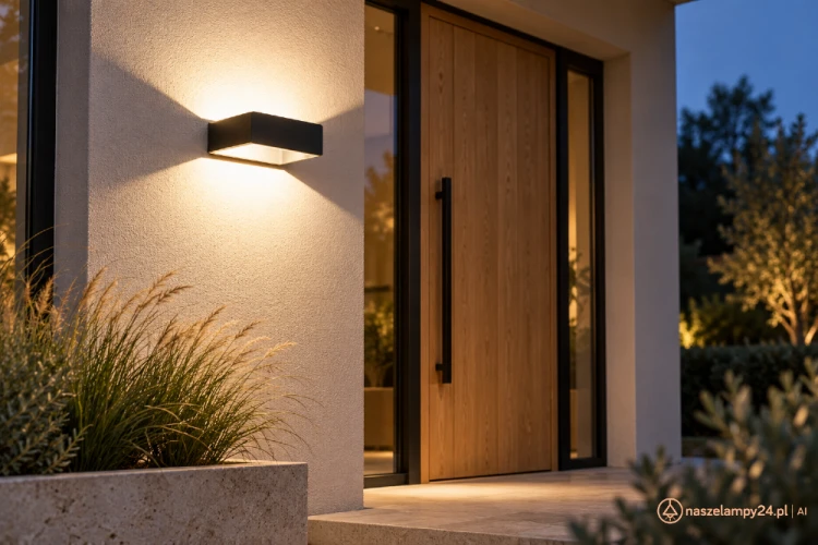 Oświetl elewację kinkietem FORM B FLS-K100. Geometryczna lampa LED 9W pasuje do nowoczesnych domów i tarasów. Aluminium, przezroczysty szklany klosz, 386 lm, barwa 4000K i IP65. Kolor ciemny popiel RAL7016.