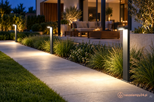 Oświetl obrzeża ścieżki lampą KARO KR-580. Grafitowy słupek ogrodowy 58 cm posiada LED 10W, 720 lm i barwę 4000K. Światło skierowane w dół doświetla nawierzchnię. Aluminiowy korpus, klosz z poliwęglanu, IP54.