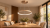 MORFI Italux 5355-848ROP-GB-3 to lampa LED 48W do salonu i jadalni. Brązowe złoto szczotkowane, średnica 65 cm, barwa 3000K i strumień 2640 lm. Wysokość 120 cm z możliwością skrócenia. Współpracuje ze ściemniaczem.