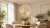 Złota lampa wisząca NOVA z transparentnymi kulami i pionową obręczą LED. Do salonu, jadalni lub nad wyspę kuchenną. 3×E14, LED 11W, 563 lm i CCT 3000–6000K. Szerokość 35 cm, wysokość 35–155 cm. Model bez pilota.