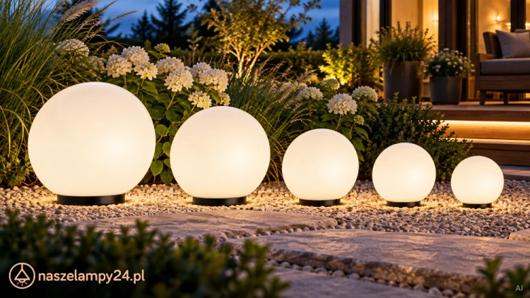 Oświetl ogród białą kulą ALEKULE 50 cm marki SU-MA. Lampa G 500 Z sprawdzi się przy alejce, tarasie i wśród traw ozdobnych. Klosz ze szkła akrylowego PMMA, podstawa z poliwęglanu. 1×E27 maks. 100 W, 230 V, IP44.