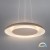 PIATTINO ML2967 Milagro to lampa wisząca LED 30W w odcieniu taupe. Wybierz barwę światła 3000K, 4000K lub 6000K. Klosz o średnicy 40 cm i wysokości 6 cm pasuje nad stół i barek. Regulowana wysokość całkowita 30–130 cm, IP20.