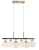Lampa wisząca PIRAN Elem 2208/6A TR łączy złotą listwę z sześcioma białymi kloszami. Do jadalni, kuchni i salonu. Oprawki 6xE27 pozwalają dobrać żarówki. Szerokość 62 cm, regulowana wysokość 32–103 cm, waga 2 kg.