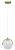 Złota lampa wisząca KONGO 1xE27 Elem 8367/1A DTR z białym szklanym kloszem. Elegancka nad stolik nocny, mały stół lub barek. Szerokość 18 cm i regulowana wysokość 18–100 cm ułatwiają dopasowanie do wnętrza.
