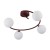ILSA 11852 TK-Lighting – burgundowy plafon z białymi szklanymi kulami. Wymiary 63 × 63 × 29 cm pozwalają stworzyć wyrazisty akcent w salonie. Cztery wymienne żarówki G9 umożliwiają dobór barwy i jasności światła