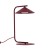 Lampka stołowa LUME TK-Lighting 16215 w kolorze burgund. Metalowy klosz stożkowy, wysokość 42 cm i włącznik zasilania. Źródło GX53 w komplecie, ciepłe światło 3000 K, 560 lm. Do salonu i sypialni.