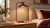 LUME TK-Lighting 16215 – burgundowa lampka stołowa na komodę lub stolik przy kanapie. Wysokość 42 cm, metalowy klosz, włącznik i zasilanie 230 V. W komplecie źródło GX53: ciepła barwa 3000 K i strumień 560 lm.
