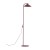 Lampa podłogowa LUME TK-Lighting 16214 w kolorze burgund. Wysokość 160 cm, metalowy klosz stożkowy i smukły stelaż. Źródło GX53 w komplecie, ciepłe światło 3000 K, 560 lm oraz włącznik. Do salonu i sypialni.