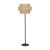 Lampa podłogowa CALISTO TK-Lighting 5405 łączy jutowy abażur z czarnym stelażem. Pasuje do salonu boho i rustykalnej sypialni. Wysokość 155 cm, szerokość 50 cm. Oprawka E27, maks. 15 W LED. Żarówka poza zestawem.