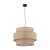 Lampa wisząca CALISTO TK-Lighting 5402 z jutowym abażurem i czarnym zawieszeniem pasuje do wnętrz boho. Średnica 50 cm, wysokość całkowita 110 cm. Trzy oprawki E27, maks. 3×15 W LED. Żarówki poza zestawem.