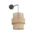 Kinkiet CALISTO TK-Lighting 5400 łączy jutowy abażur z czarnym ramieniem. Pasuje do sypialni boho i rustykalnego salonu. Wbudowany włącznik, wysokość 33 cm, 1×E27, maks. 15 W LED. Żarówka poza zestawem.