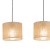 Lampa sufitowa wisząca JUTA 3×E27 TK-Lighting 4597 ozdobi strefę wspólnych posiłków. Naturalna faktura abażurów pasuje do wikliny i drewna. Wymiary 84 × 20 × 100 cm, maks. 3×15 W LED. Gwarancja 2 lata.
