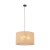 Lampa wisząca JUTA TK-Lighting 6582 z abażurem o średnicy 50 cm podkreśli styl boho w salonie lub jadalni. Czarne zawieszenie, wysokość całkowita 125 cm, 3×E27, maks. 3×15 W LED. Żarówki poza zestawem.