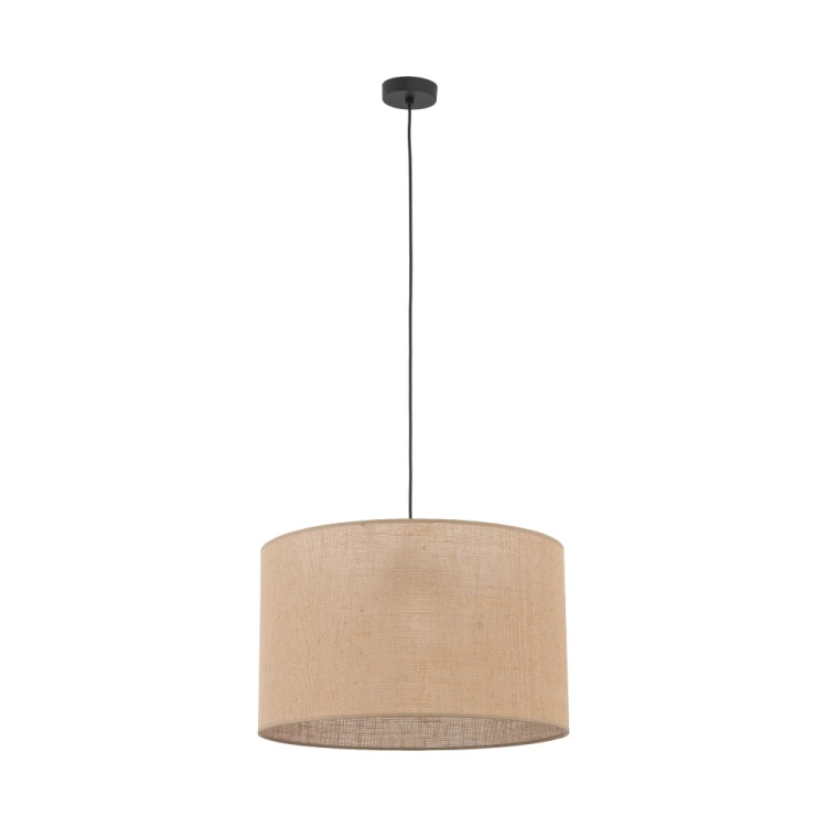 Szukasz lampy nad okrągły stół? JUTA 6582 TK-Lighting łączy naturalny beż abażuru z czarnym przewodem. Pasuje do jadalni i salonu boho. Wymiary 50 × 50 × 125 cm, 3×E27. Żarówki należy dokupić osobno.