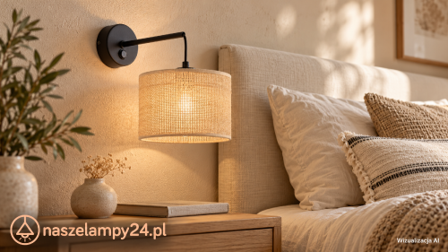 Lampa ścienna JUTA 6858 TK-Lighting to dekoracyjny kinkiet do wnętrz boho i rustykalnych. Beżowy abażur pasuje do drewna i jasnych tkanin. Model ma czarny stelaż, włącznik na oprawie oraz jedną oprawkę E27. Odkryj oświetlenie boho sklepie naszelampy24.pl.
