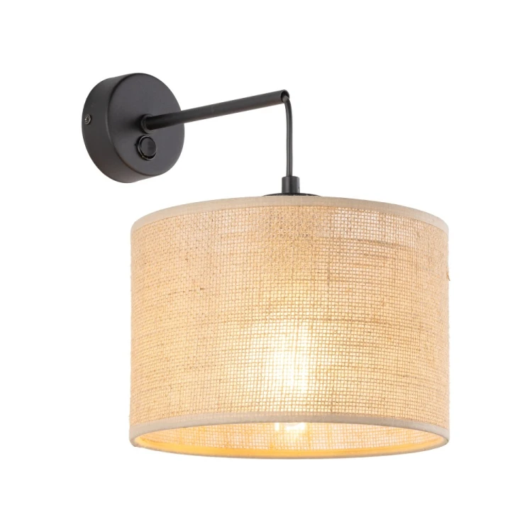 Czarny kinkiet JUTA TK-Lighting 6858 z beżowym abażurem to pomysł na przytulne oświetlenie ścienne. Prosta forma pasuje do aranżacji boho i rustykalnych. Dobierz żarówkę E27 i dopasuj barwę światła do swojego wnętrza. Zobacz cały model na naszelampy24.pl.