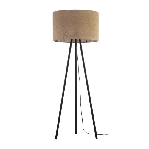 Lampa podłogowa JUTA TK-Lighting 5569 łączy beżowy abażur z czarnym trójnogiem. Ma 159 cm wysokości i oprawkę E27 na żarówkę LED do 15 W. Pasuje do salonu i sypialni boho. Stwórz przytulną strefę odpoczynku u nas. Zobacz lampę JUTA online naszelampy24.pl.