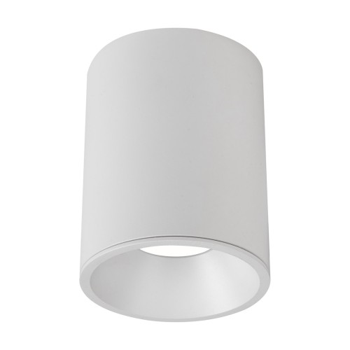 Biała tuba sufitowa Milagro ML2988 GU10 IP44 do nowoczesnej łazienki. Oprawa z aluminium i szkła ma średnicę 9 cm i wysokość 11,5 cm. Na wymienną żarówkę LED GU10 max 10 W. Źródło światła sprzedawane osobno.