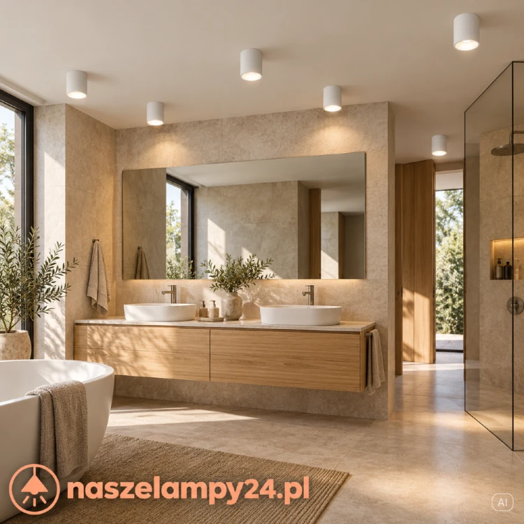 Tuba spot biała ML2988 Milagro to minimalistyczna lampa natynkowa IP44. Pasuje do łazienki z drewnem i jasnymi płytkami. Wymiary: 9 × 9 × 11,5 cm. Wymienna żarówka GU10 LED do 10 W, brak w zestawie.