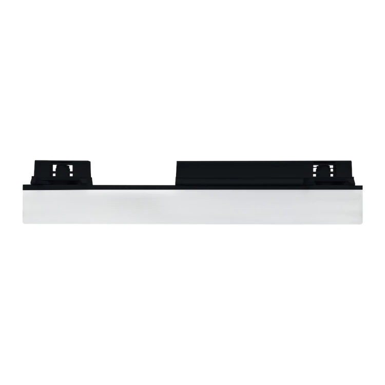 Czarna oprawa szynowa RULER 1F 9W LED, 30 cm, zapewnia 990 lm i szeroki kąt świecenia 220°. Przełącznik 3CCT pozwala wybrać światło 3000K, 4000K lub 6500K. Nowoczesne oświetlenie do salonu, kuchni i biura.