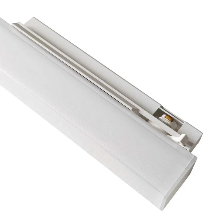 RULER 1F – biała oprawa liniowa LED 9W, 990 lm, 30 cm. Wybierz światło ciepłe 3000K, neutralne 4000K lub zimne 6500K. Model do kompatybilnych szyn jednofazowych, do suchych wnętrz. IP20, bez ściemniania.