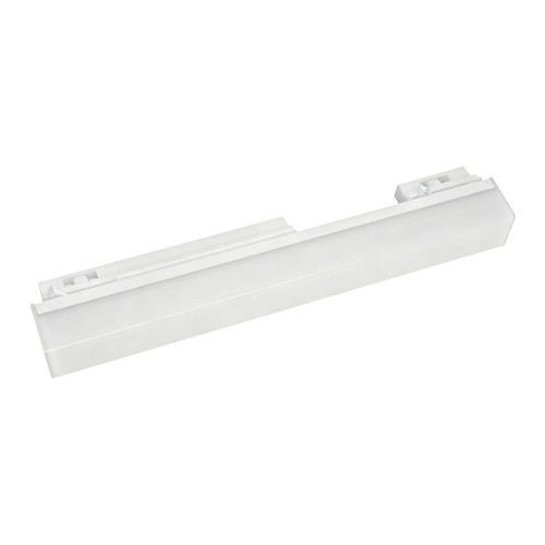Biała oprawa szynowa RULER 1F 9W LED o długości 30 cm zapewnia 990 lm i kąt świecenia 220°. Przełącznik 3CCT umożliwia wybór barwy 3000K, 4000K lub 6500K. Do kompatybilnych szynoprzewodów jednofazowych.