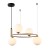 Lampa sufitowa AMILY Italux MDM-3974/4 BRO zachwyca złotą oprawą i czterema białymi kloszami w formie kul. Eleganckie oświetlenie 4xG9 doskonale sprawdzi się nad stołem, w salonie, jadalni lub nowoczesnej kuchni.