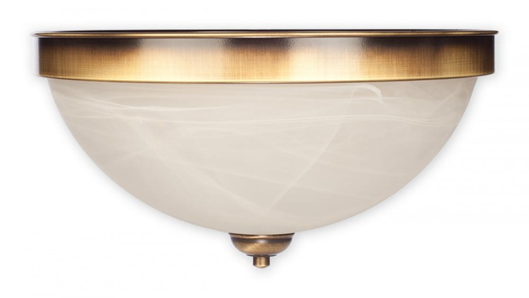 Plafon klasyczny SATO patyna Lemir to elegancka lampa sufitowa z dużym kloszem z białego szkła alabastrowego. Kompaktowe wymiary 37 cm i stylowa patynowana armatura sprawiają, że idealnie pasuje do salonu i sypialni.