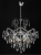 Żyrandol sufitowy ADORA 4x60W chrom, ozdobna lampa kryształowa Venti, pięknie rozprasza światło, nadając wnętrzu elegancji