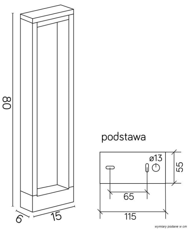 FORM YB19502 to elegancki słupek ogrodowy LED, który łączy nowoczesny design z wysoką funkcjonalnością. Lampa posiada wbudowane źródło światła LED 7W o strumieniu 700 lumenów oraz możliwość zmiany temperatury barwowej.