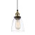 Lampa wisząca FRANCIS Italux łączy styl retro z nowoczesnym designem. Transparentny szklany klosz, czarna oprawa i złote detale tworzą elegancką kompozycję idealną nad stół, wyspę kuchenną, barek oraz do jadalni i salonu.