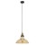 Lampa HUBERT Amber Vintage z bursztynowym kloszem wprowadzi do wnętrza ciepłe, dekoracyjne światło. Czarno-złota oprawa Italux 1xE27 pasuje nad stół, barek i wyspę. Średnica 28 cm, wysokość 98 cm, IP20, 2 lata gwarancji.